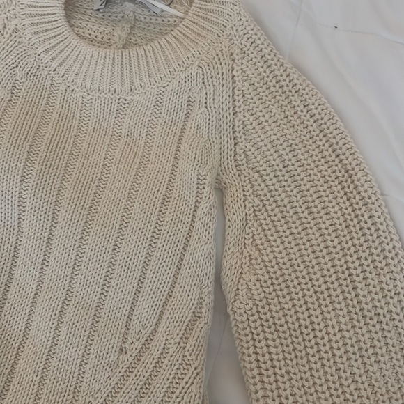 Zara cream open back sweater - Picture 6 of 10